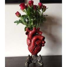 Anatomical Heart Vase Flower Roses Decorative New Resin Art Home Decor Wedding   323367785144